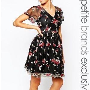 ASOS Chi Chi London Petite All Over Folk