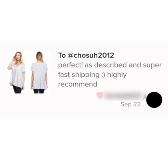 👉LAST ONE👈Short Sleeve Hi-Low T-shirt - Lt. Grey - Picture 4 of 4