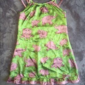 Girls silk night gown