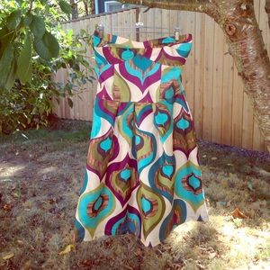 Vintage inspired sleeveless tube dress