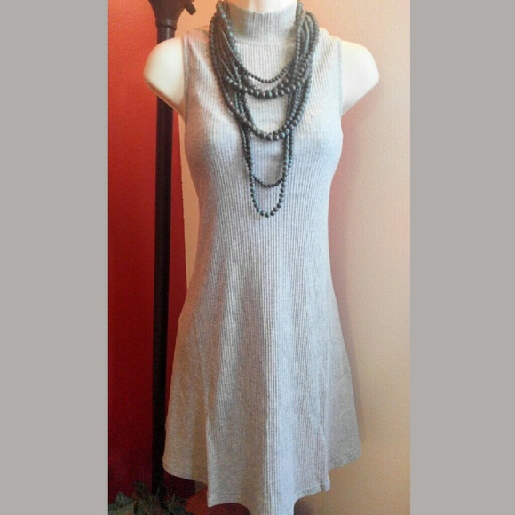 Cyber Monday Deal! >Mock Turtle Neck Swing Dress - Picture 2 of 2