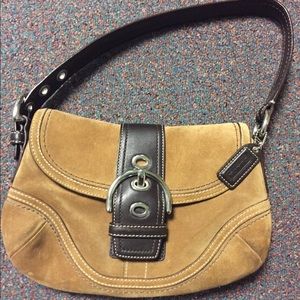 Coach Tan Suede Purse