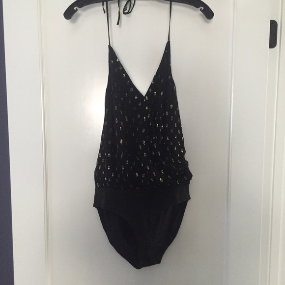 Sparkle and Fade Halter Bodysuit - Picture 3 of 4