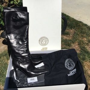 NEVER USED Versace Heeled Boots
