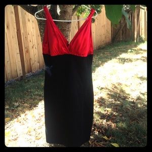 Black and red party dress