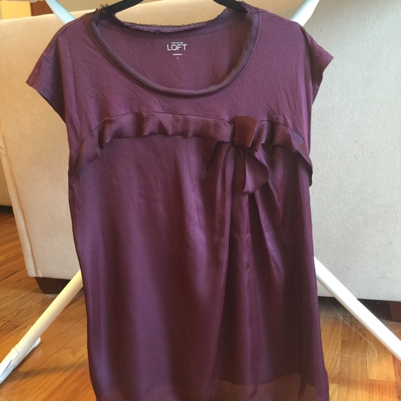 LAST CHANCE ⚡️LOFT plum/burgundy top