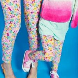Lularoe tall and curvy conversation hearts legging