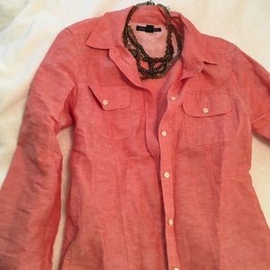Banana Republic long sleeve linen/cotton shirt