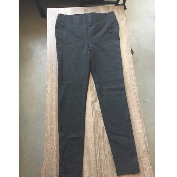 Seamed Ponte Pant in Grey Heather