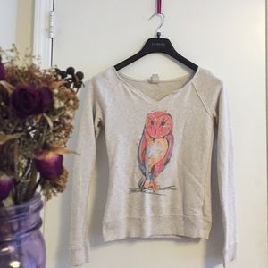 Pastel owl sweater