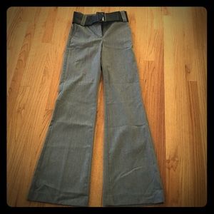 High waist grey pants