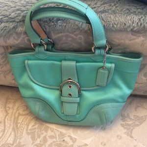 REDUCED❤️❤️ Coach Aqua Handbag.