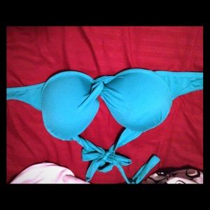 Turquoise bikini top
