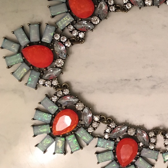 Orange and Blue Baublebar Necklace