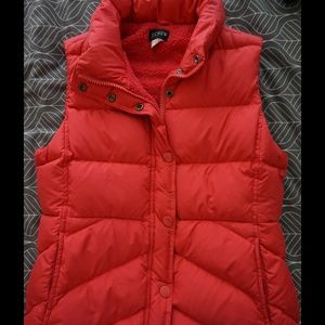 J. Crew Puffy Down Vest - Size M