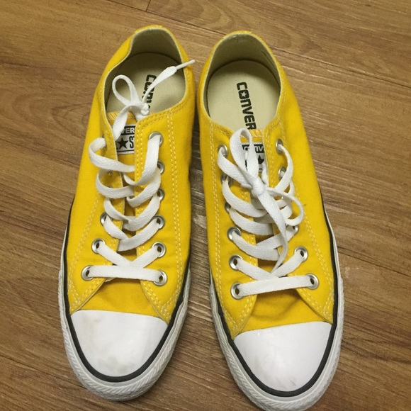 golden yellow converse