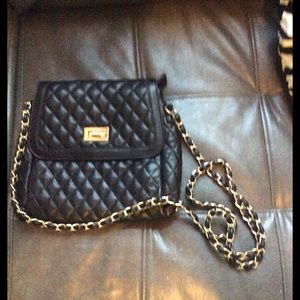 Black Quilted Crossbody Bag