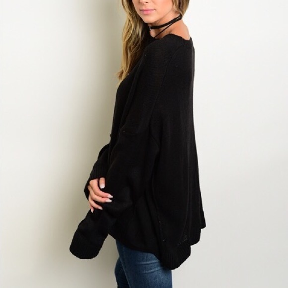 πBlack Boyfriend Pullover Sweater - Picture 2 of 3