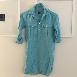 Rugby by Ralph Lauren Turquoise Shirtdress