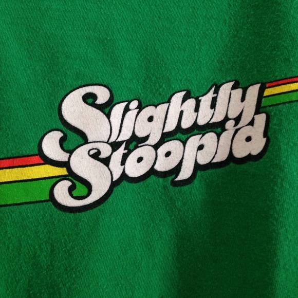 Vintage slightly stooped rasta stripe shirt