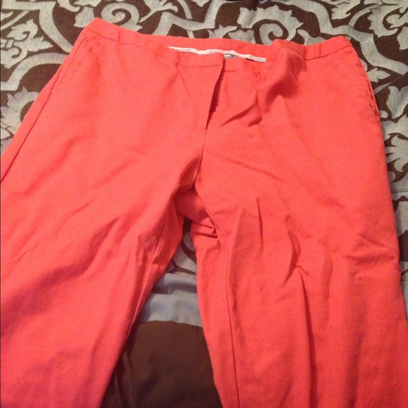 Worthington Orange/coral ankle pants size 12