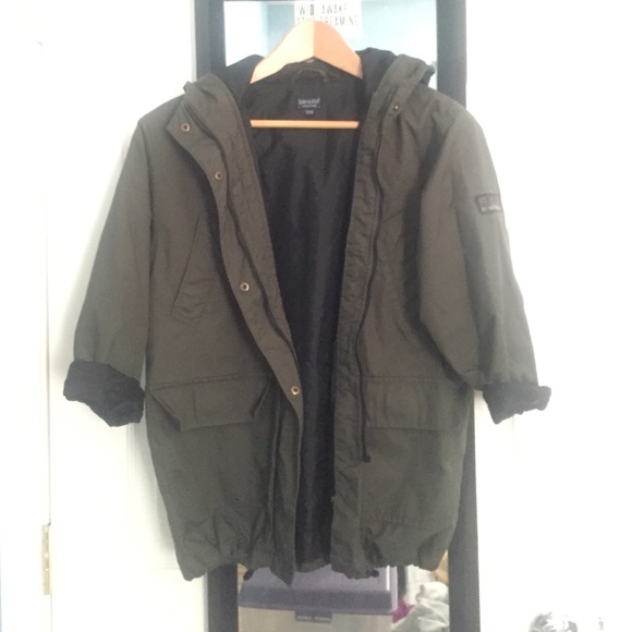 Red & Blu Olive green jacket