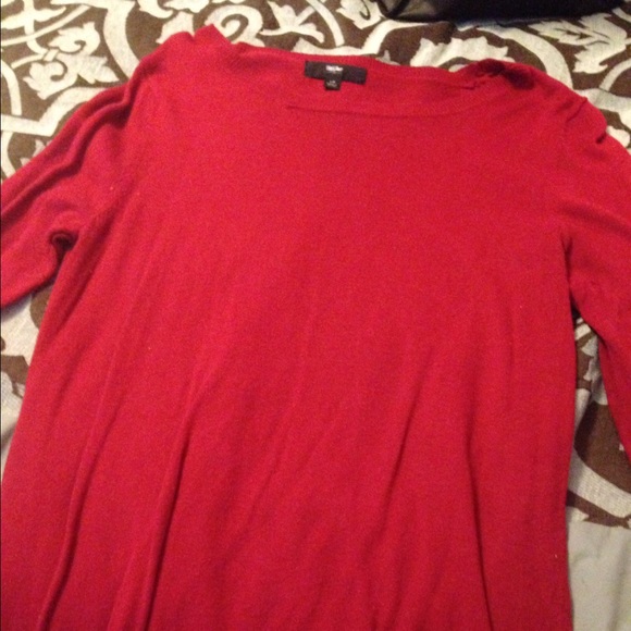 Mossimo thin burgundy sweater size large