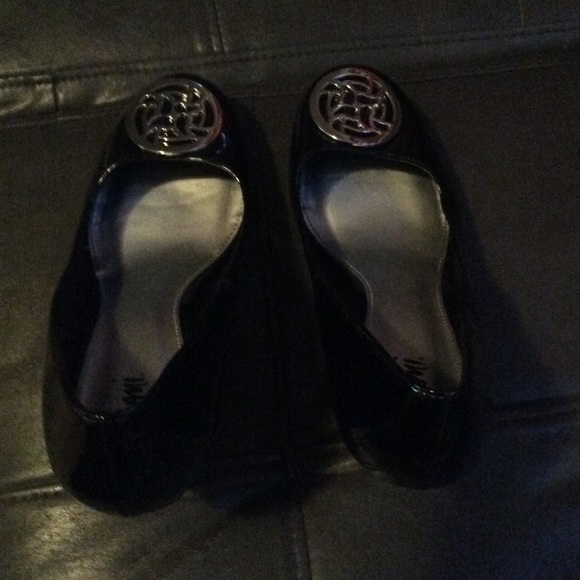 Black Patent Leather Wedges
