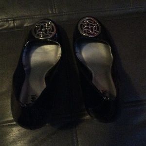 Black Patent Leather Wedges