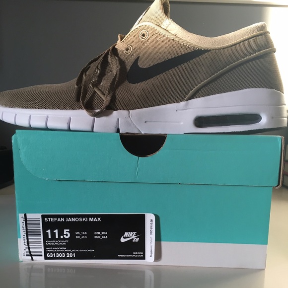 Nike Stefan Janoski Max in Khaki