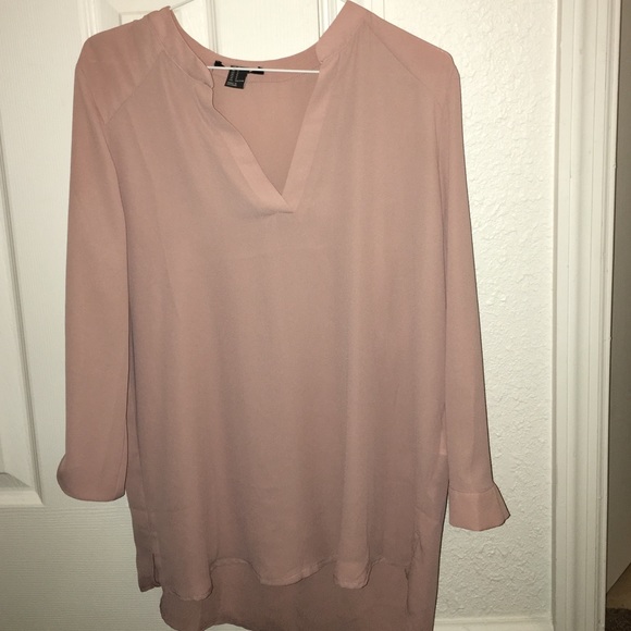 Peach nude dress shirt