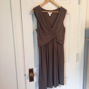 Loft V-Neck draped dress