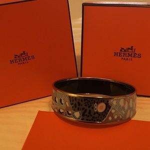 Hermes Printed Enamel Bracelet