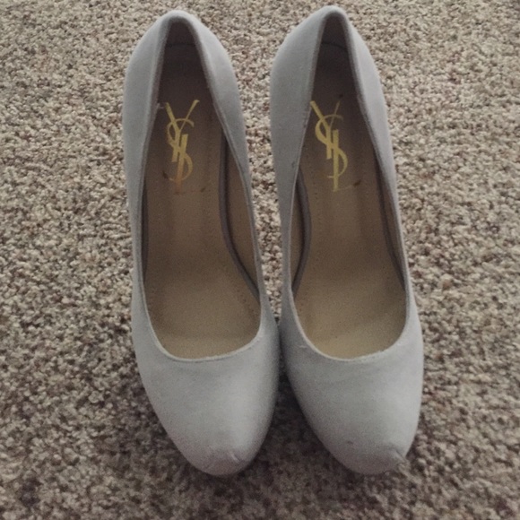 Imitation YSL- Tribute gray pumps