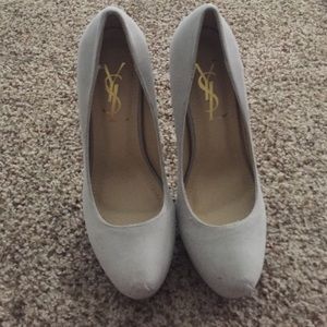 Imitation YSL- Tribute gray pumps