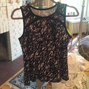 Xhiliration sleeveless peplum top