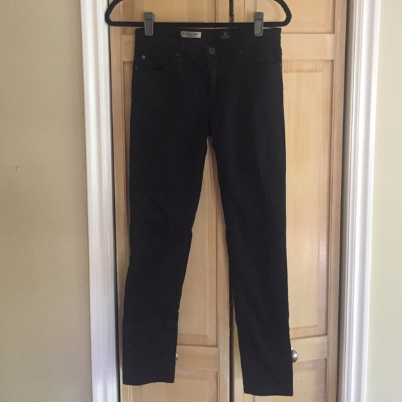 AG Denim Black Stevie Ankle Jeans