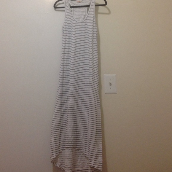 Sundry striped high low maxi dress size 2