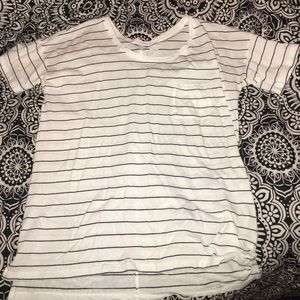 Old navy boyfriend striped pocket tee