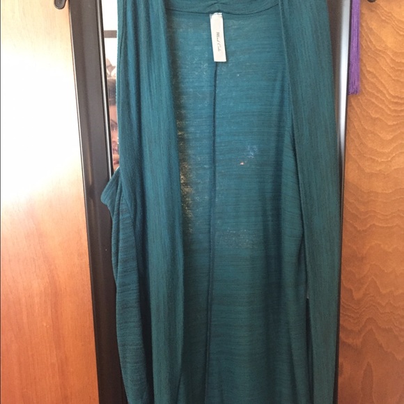 Teal sleeveless cardigan - Picture 1 of 1
