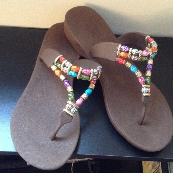 Beautiful beaded sandals