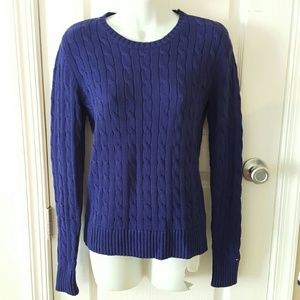 Tommy Hilfiger Blue Cable Sweater