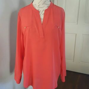 Salmon colored blouse