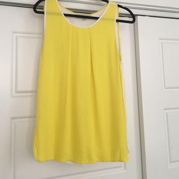 Loft Yellow and white blouse