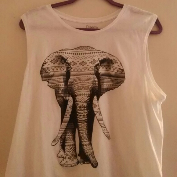 Tribal Elephant Muscle Tank