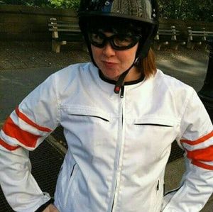 Armored cordura motorcycle jacket