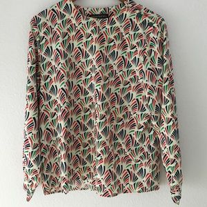 Vintage Haberdashery Button Neck Blouse