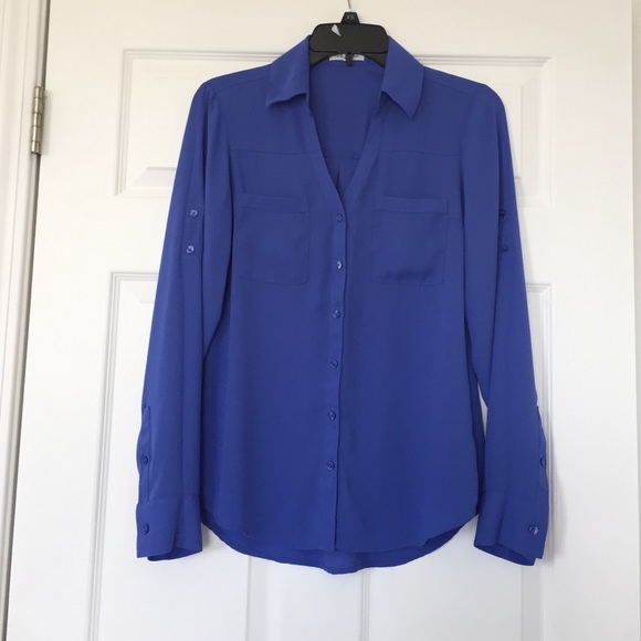 Blue shirt, with matching cami