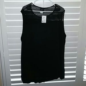 Plus size sleeveless blouse