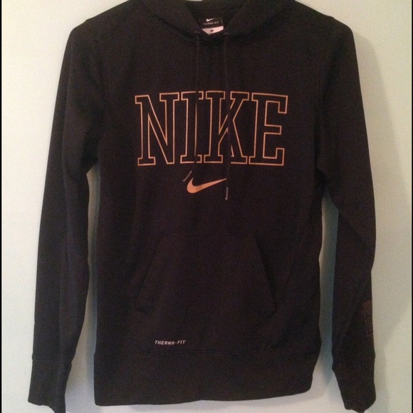 Nike Black and Gold Pullover Hooded Sweatshirt